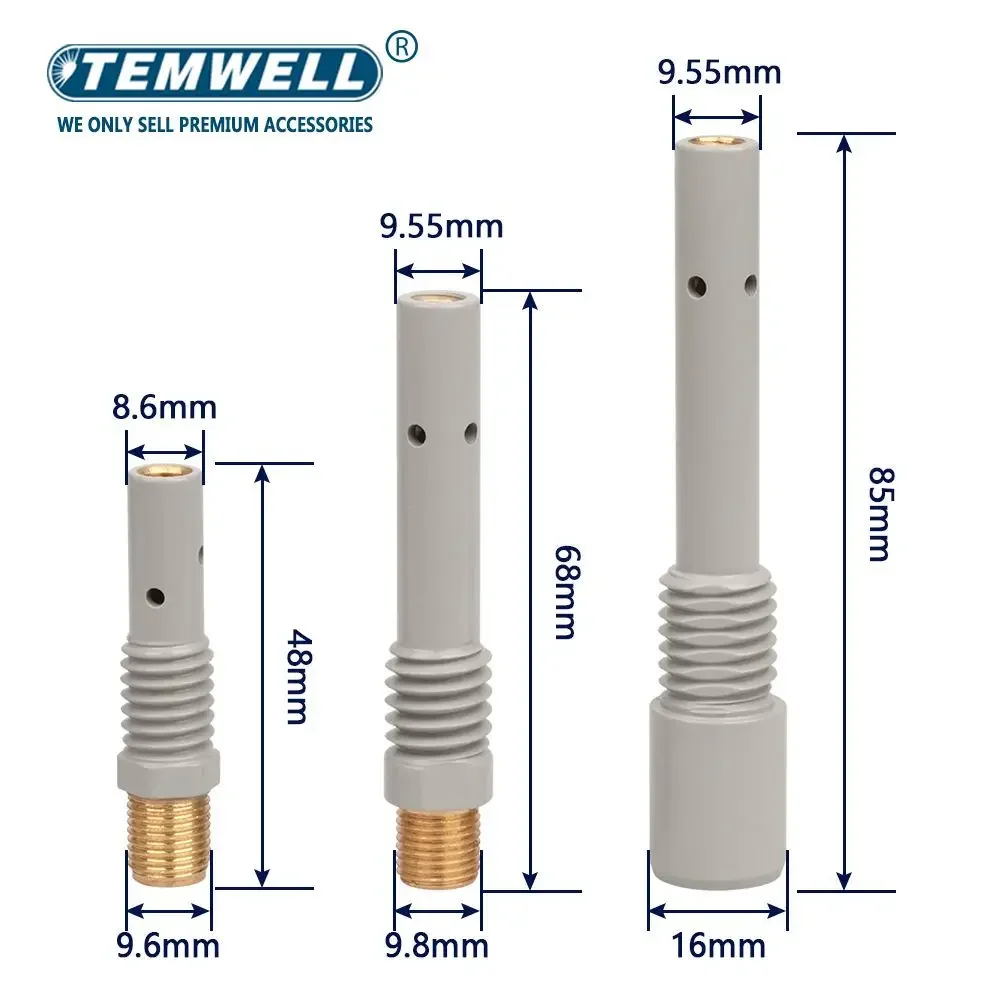 MIG welding rod Tips Welder 200A 350A 500A Tip Holder welding machine accessories connection gas welding wholesale