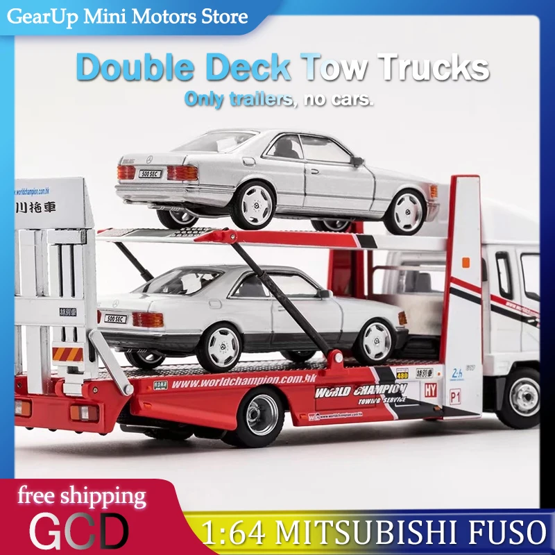 

GCD 1:64 Mitsubishi FUSO Fighter Double Deck Tractor Trailer Weichuan Livery Alloy Diecast Model Limited Edition Collectors Boys