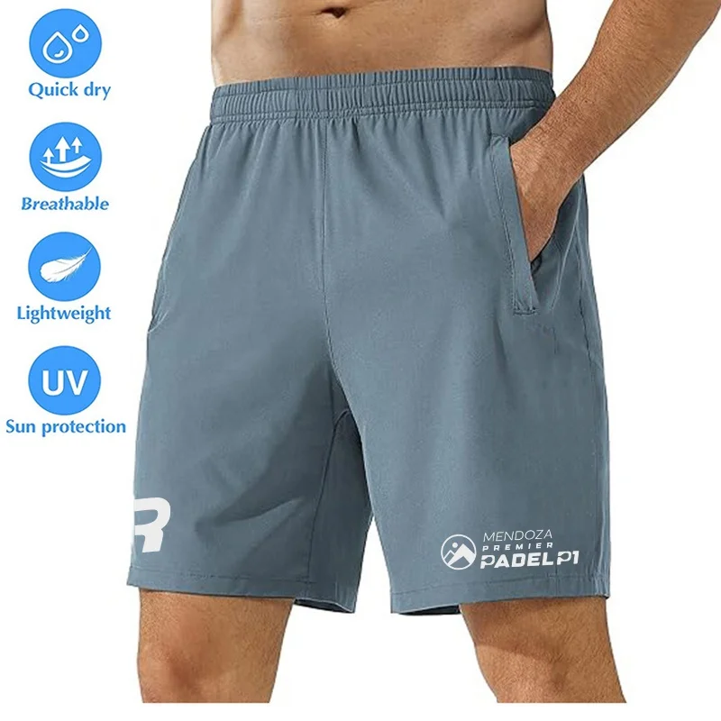 Boutique Summer Men's Running Shorts Fitness Men's Drawstring Tennis Shorts Badminton Basketball Professional Training Shorts