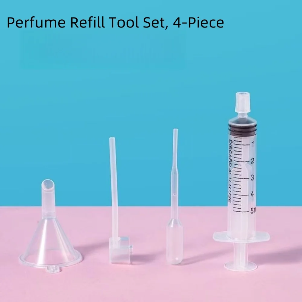 Precision Liquid Transfer Tool Set, Refilling Kit with Dropper Funnel for Perfume & Cosmetics Samples