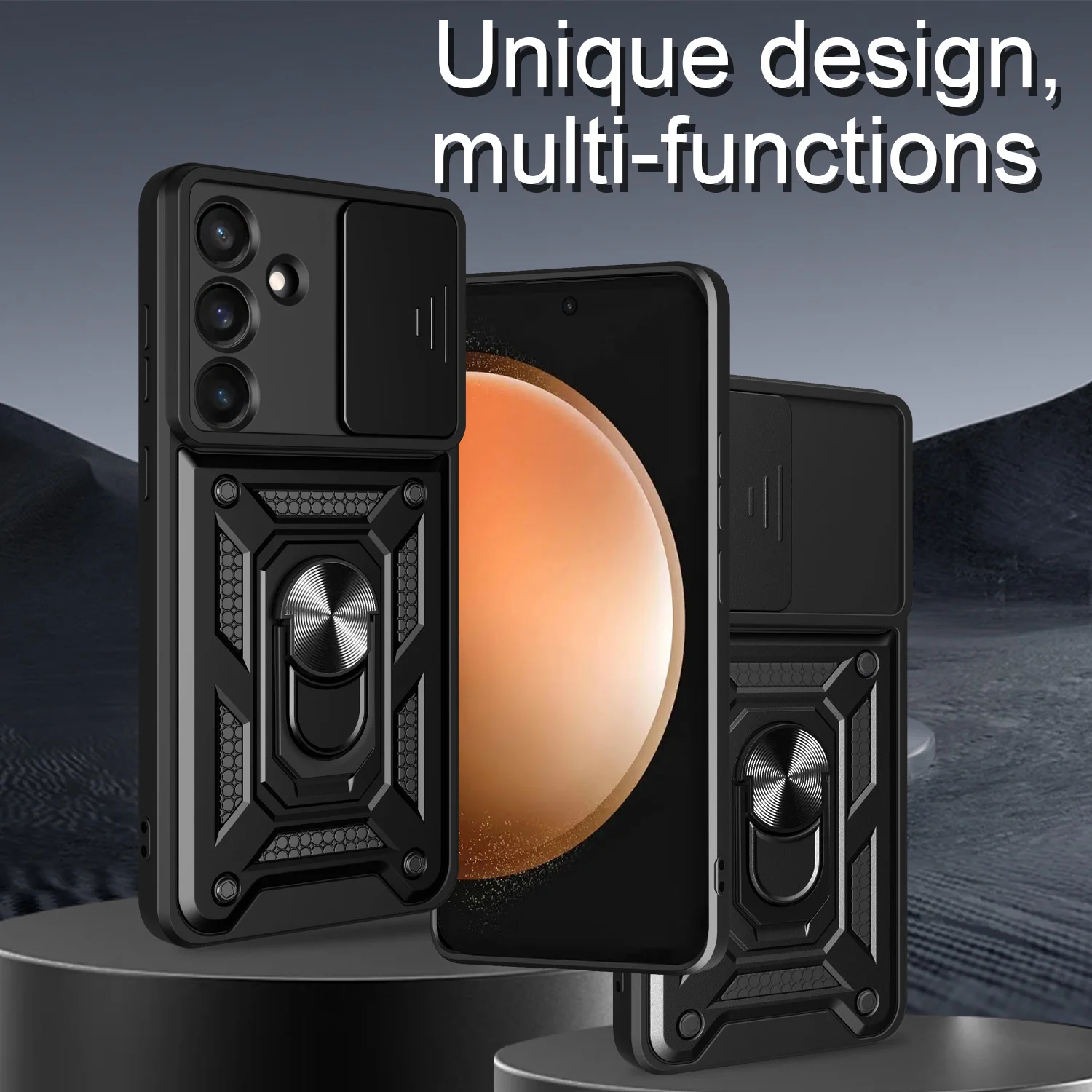 حافظة لهاتف سامسونج جالاكسي S25 FE حافظة حماية للكاميرا لهاتف جالاكسي S25FE غطاء خلفي مقاوم للصدمات