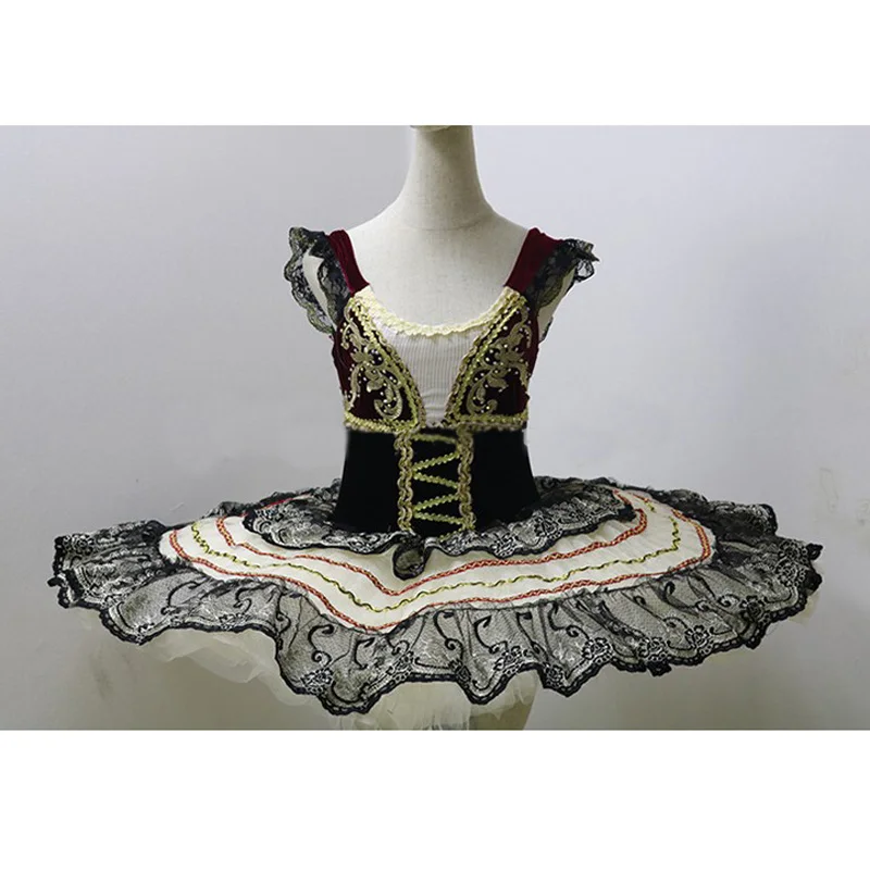 Woman Gypsy La Esmeralda Black Ballet Costumes Ballet Performance Outfit, Adult Or Children Ballet TUTUS Ballet Costume Supplier