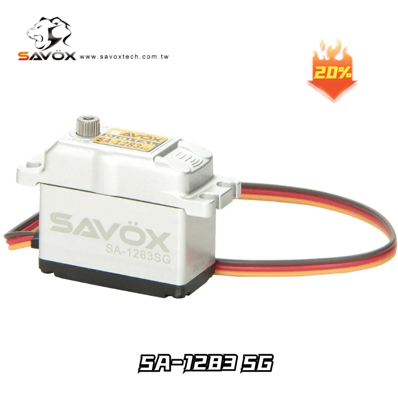 Original Savox SA 1283SG Servo 0.13S 30kg Digital Coreless Motor Strong Unique Metal Gear For 1/8 1/5 RC Car Buggy Truck