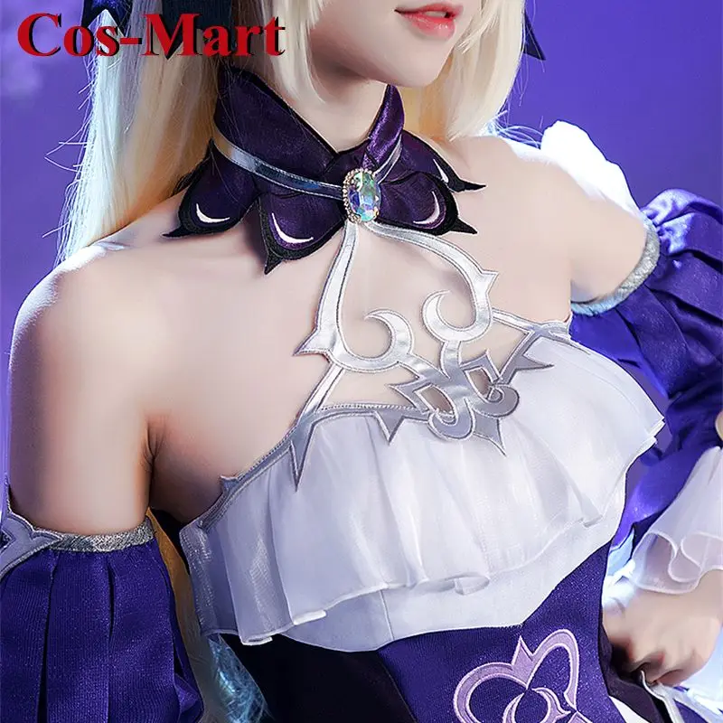 Cos-Mart Game Genshin Impact Fischl Cosplay Costume Sweet Elegant Uniform Dress Activity Party Role Play Clothing New