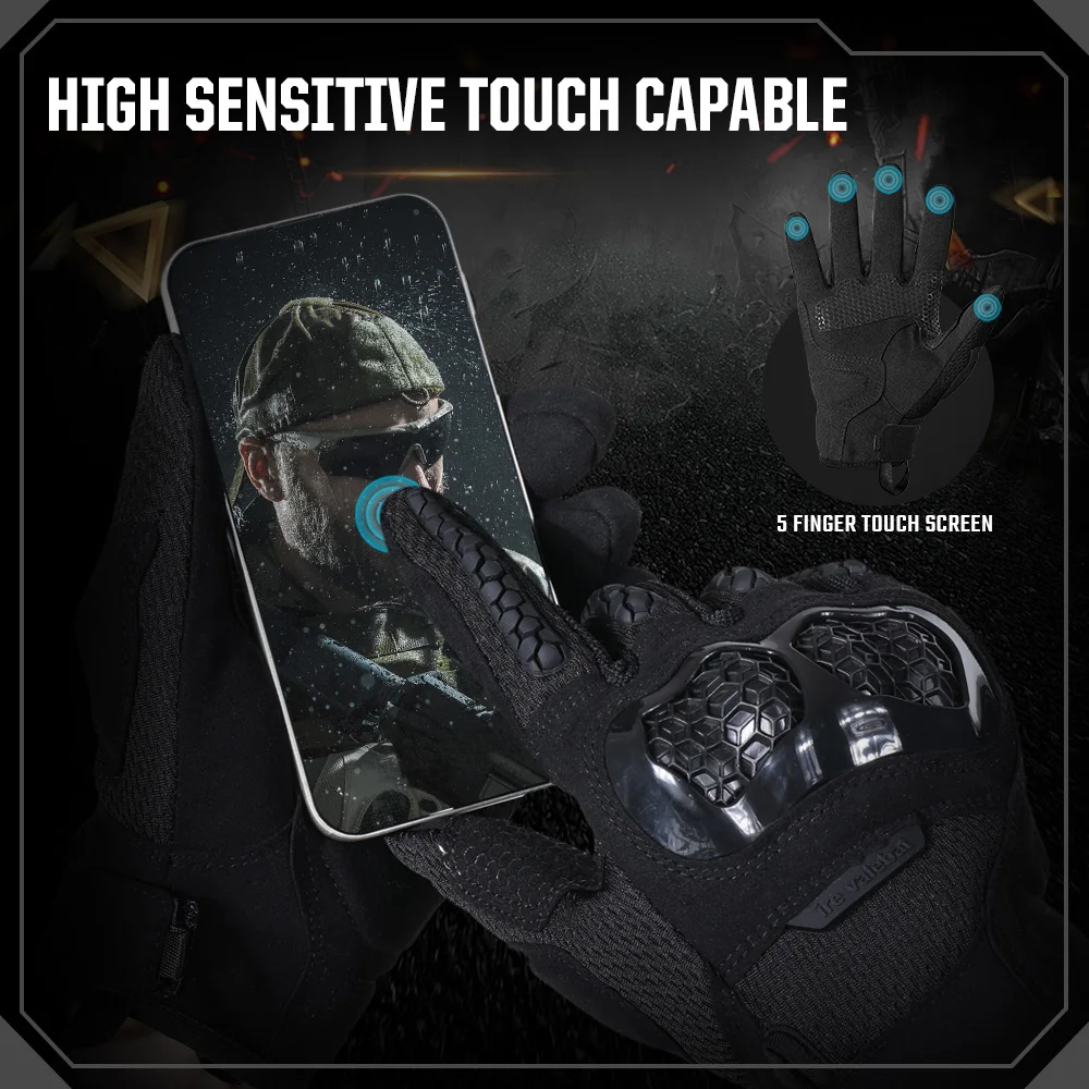 Outdoor Tactical Gloves Touch Screen Sports Combat Paintball Shooting Hunting Airsoft Bicycle Work Anti-skid Protective Gear Men