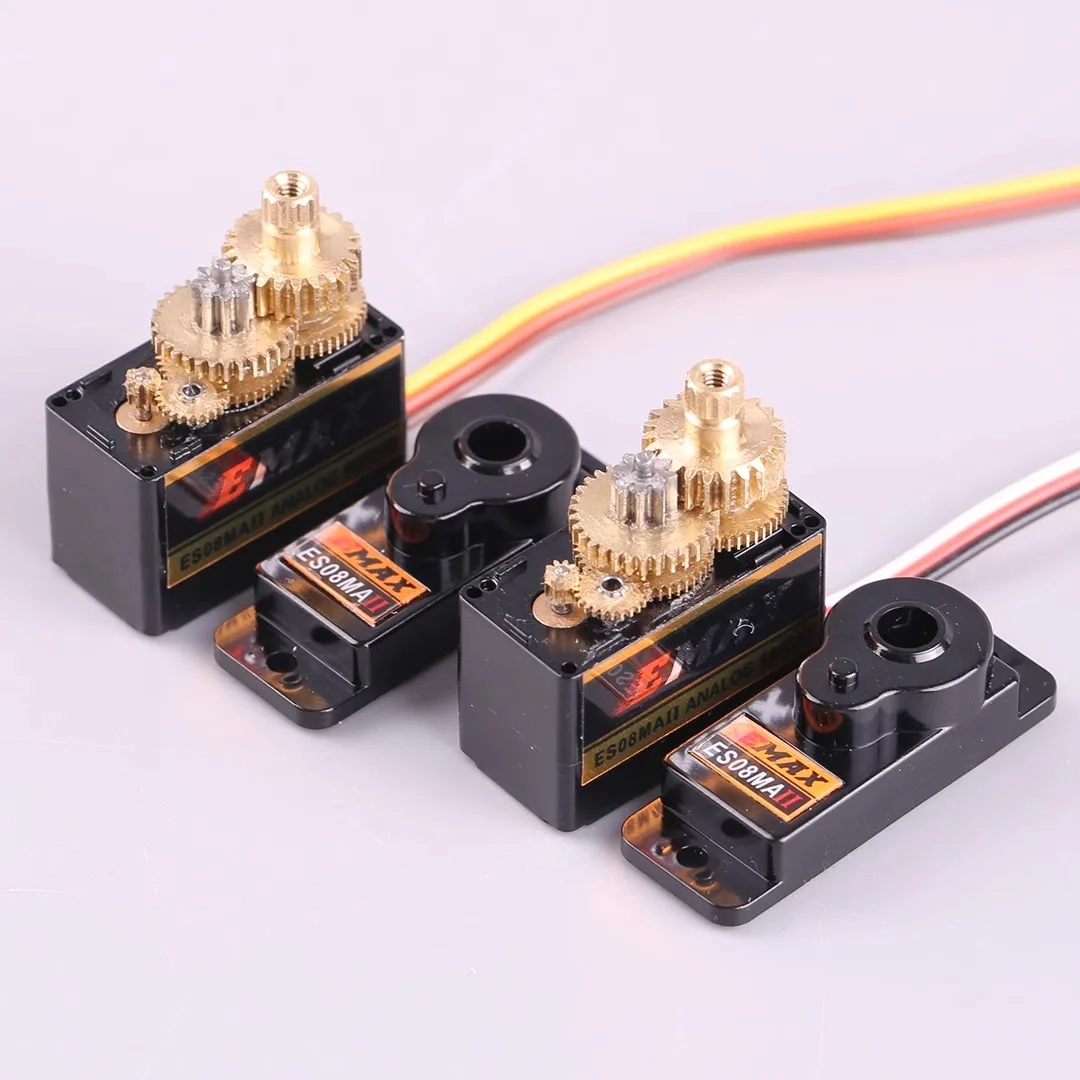 Emax ES08MA II Servo Motor SCX24 Servo 12g 15T Mini Metal Gear Servo for Axial SCX24 Upgrades