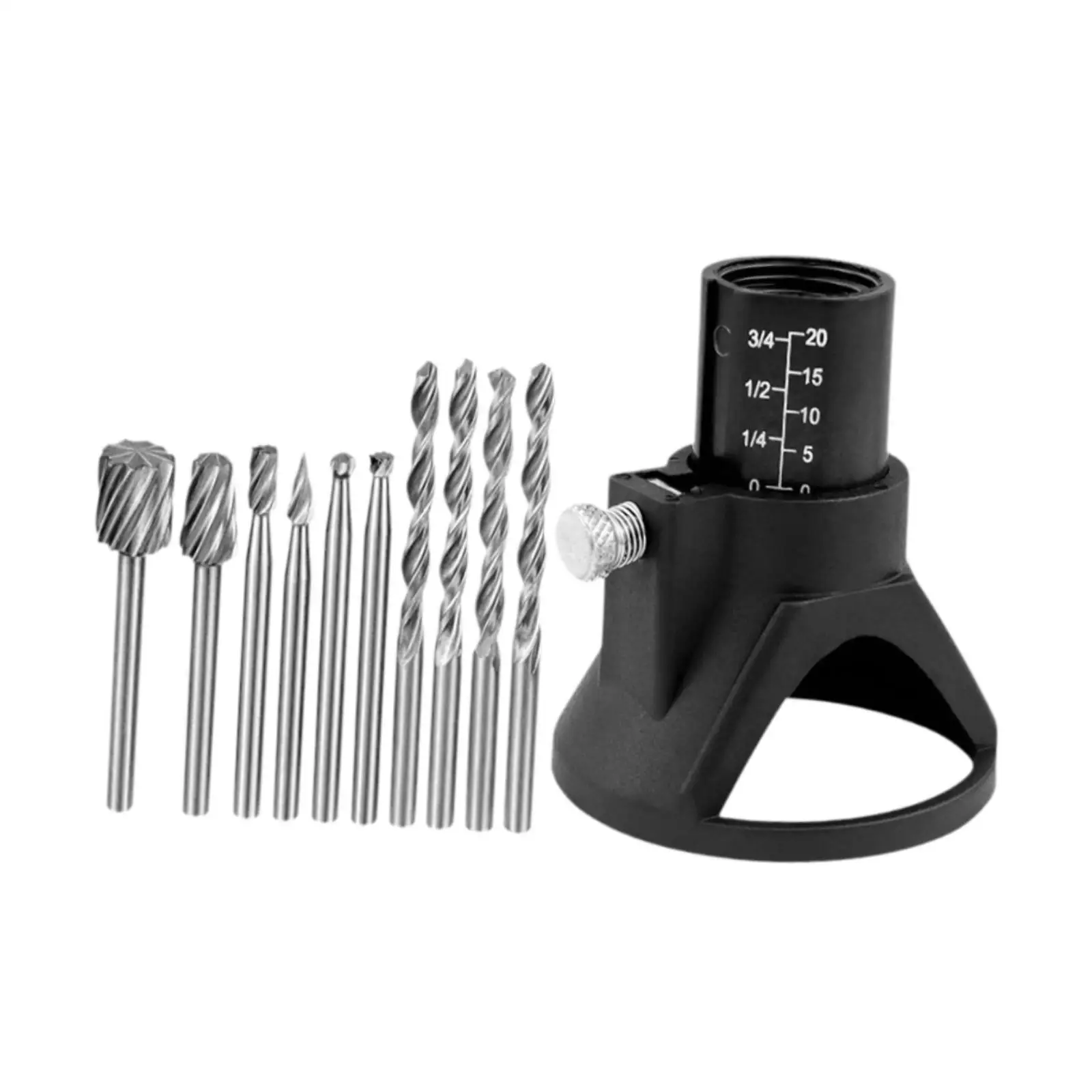 Rotary Locator Set Drill Bits High Performance Sturdy Easy to Install Grinder Locator for Cabinet Template Door Wall Woodworking