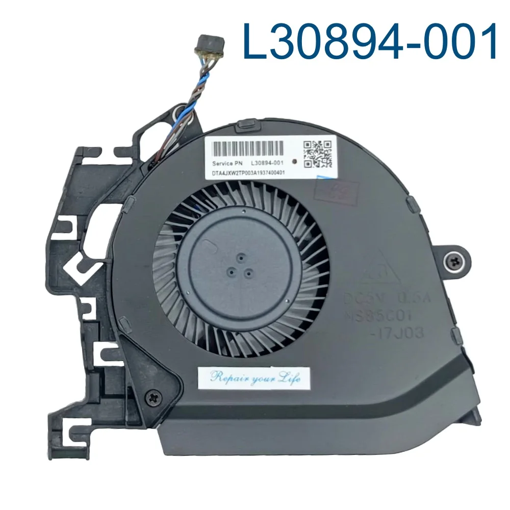 Imagem -03 - Cpu Gpu Ventiladores Cooler para hp Zbook Studio 15 g5 g6 15g5 15g6 Laptop pc Ventilador de Refrigeração L30894 001 L30895 Ns85c01 17j03 17j04 Novo
