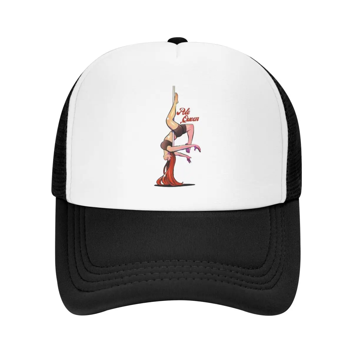 Pole Dance Queen Pole Dance Red Hair Ginger Cap Casual Mesh Baseball Caps Adjustable Hat Hip Hop Summer Unisex Baseball Hats