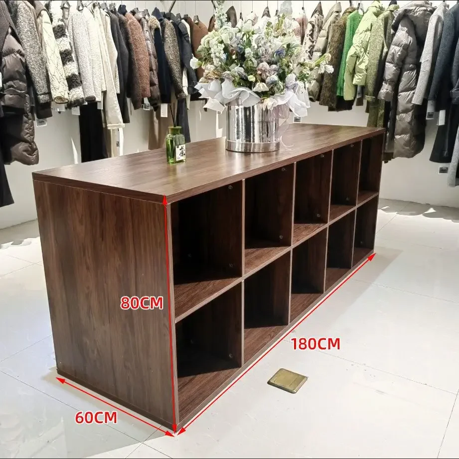 Clothing store stand Double-sided women's clothing Simple store display with flowing water display