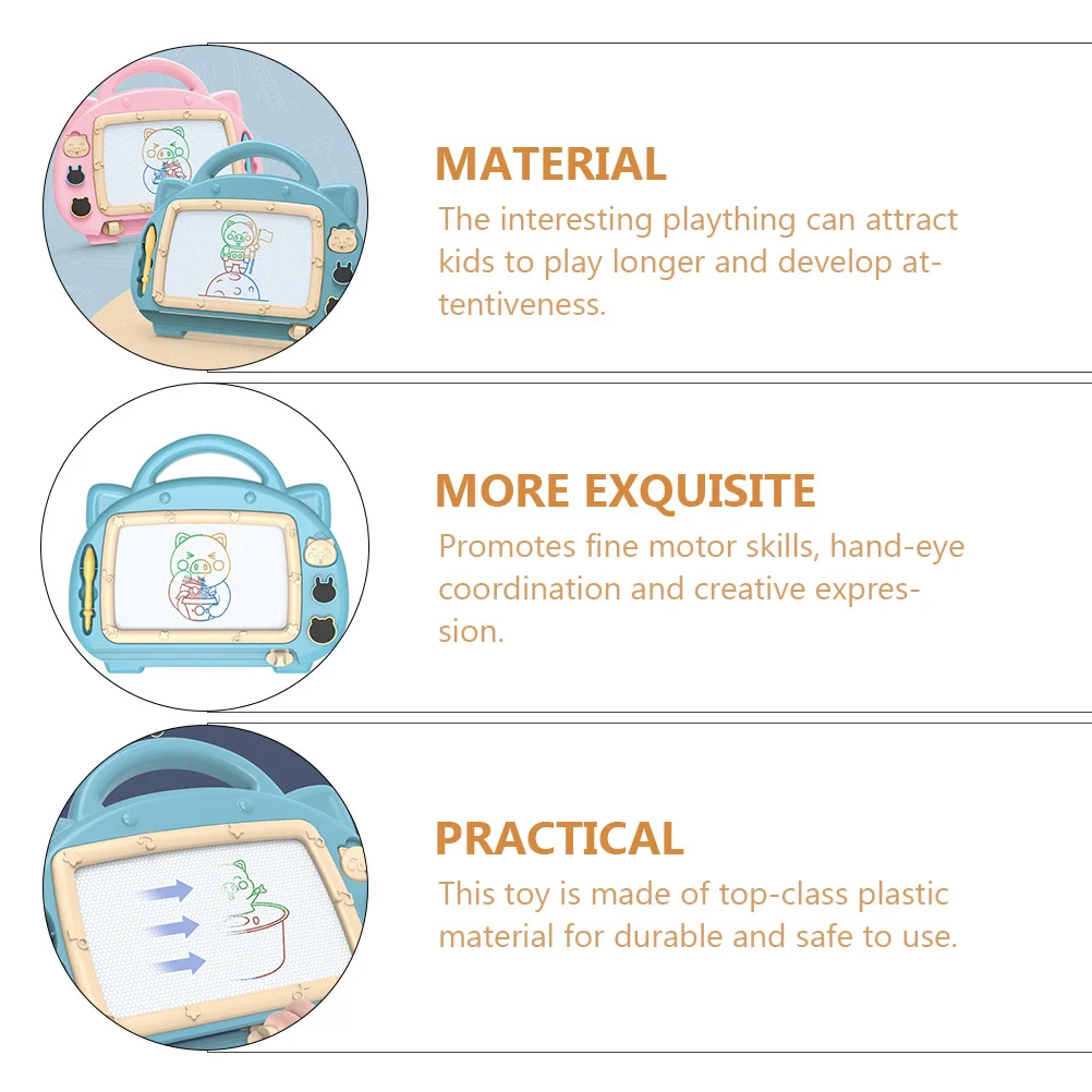 

1Set Top Class Plastic Drawing Boards for Kids Skill Development Educational Plaything Attractive Long Lasting Attentiveness