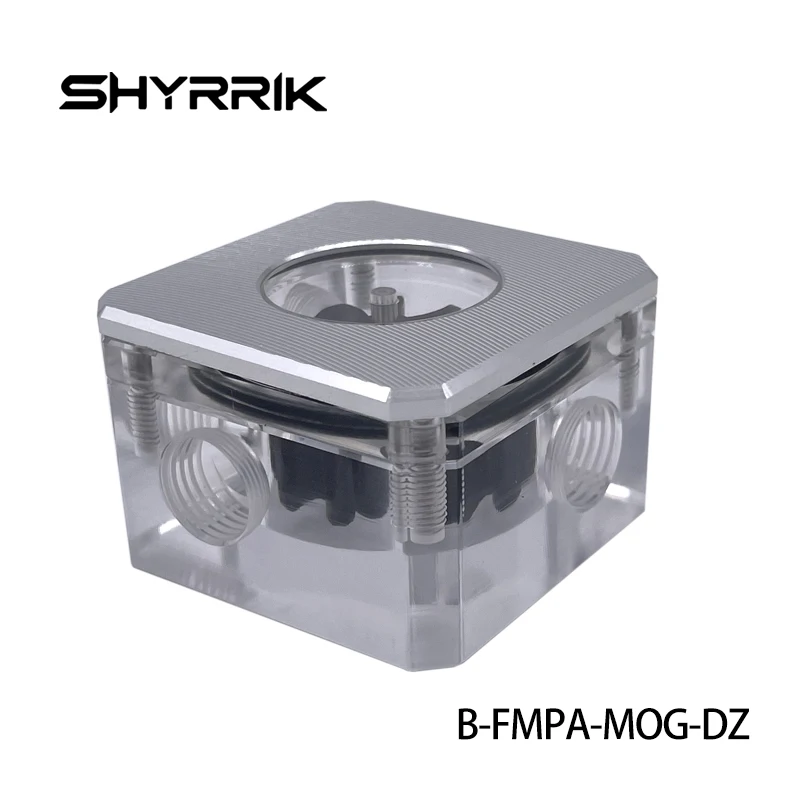 Shyrrik Acrylic Flow Meter G1/4 Thread Water Cooling System Coolant Filter Computer Cooler Fittings 3-Way Holes B-FMPA-MOG-DZ - view 3