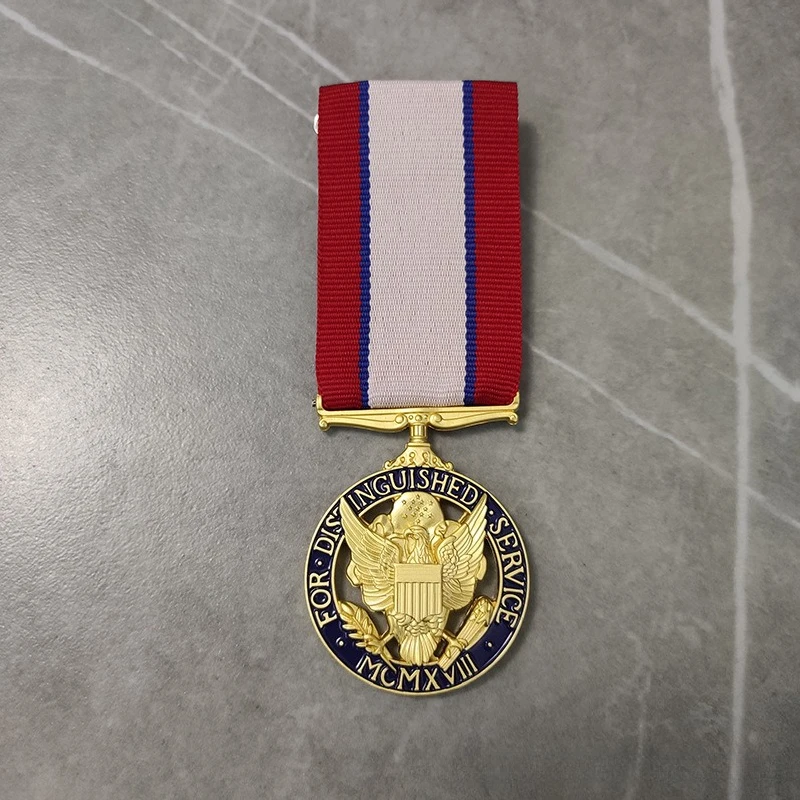 United States Army Outstanding Service Medal Commendation Badge Ribbon Medal for Military Fan Collection Gift Decoration Craft
