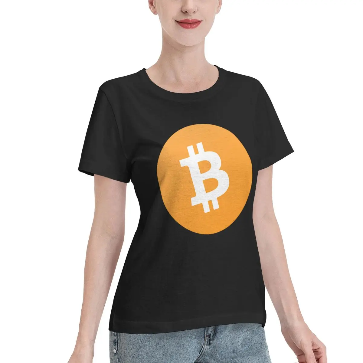 Excellent Craftsmanship Cryptocurrency Bitcoin Women's T-shirt Vintage Retro Casual Wear Tshirt
