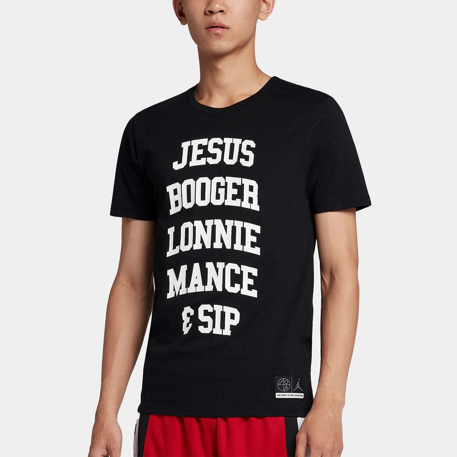 

Nike genuine JORDAN men's round neck breathable printed pullover short sleeved AR0054-010