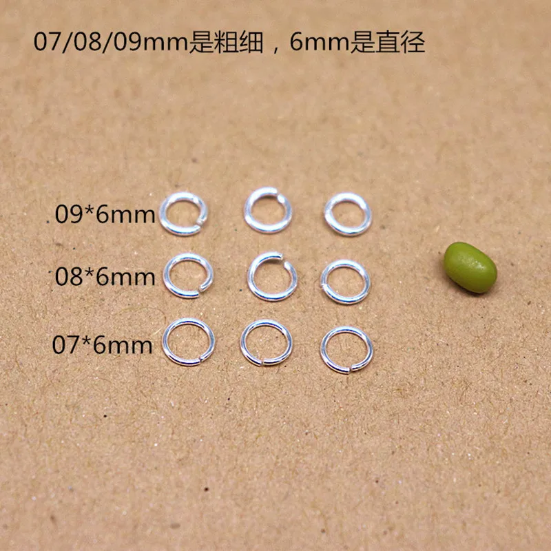 10 PCS 925 Sterling Silver Jump Ring Open Loop DIY Jewelry Making Components Split Rings Accessories Supplies - Image 5