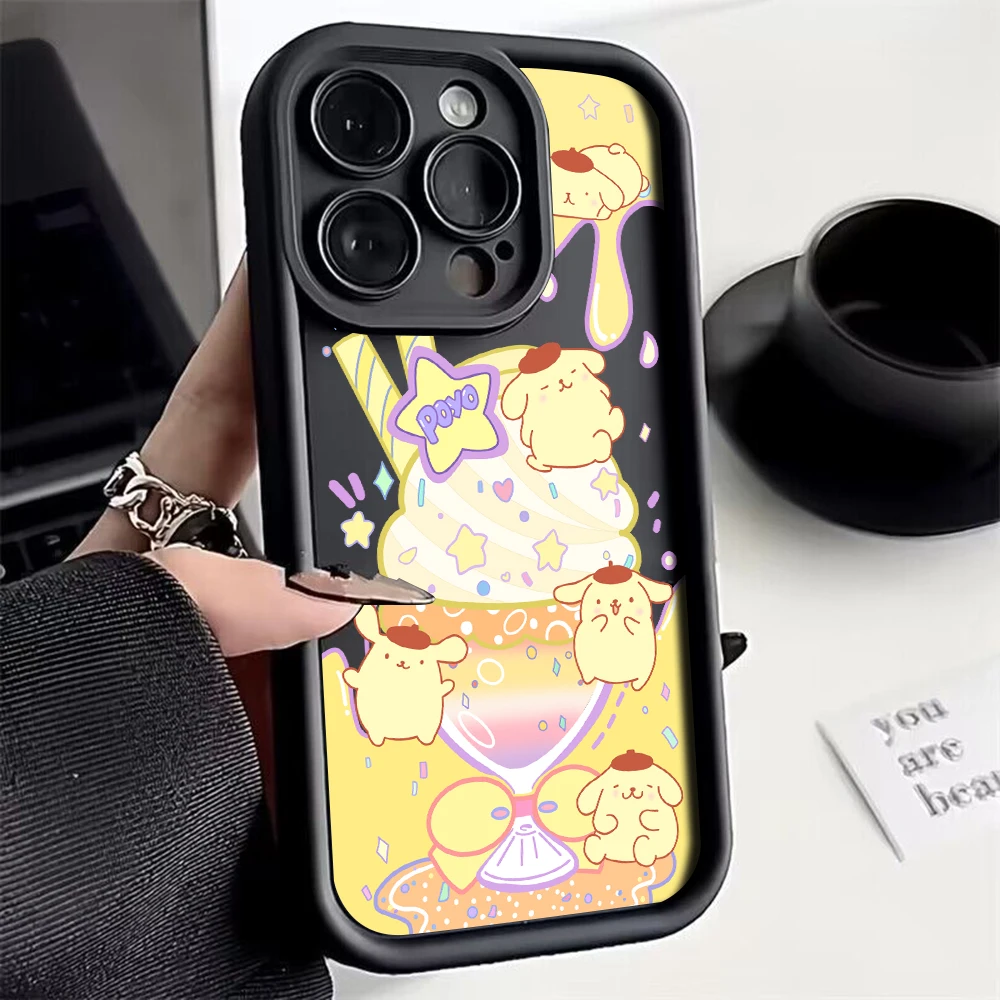 

Sanrio Kuromi Melody Cinnamoroll Phone Case for OPPO Realme C11 C12 C15 C20 C21Y C31 C33 C35 C53 C55 4G 5G Cover With Hand Strap