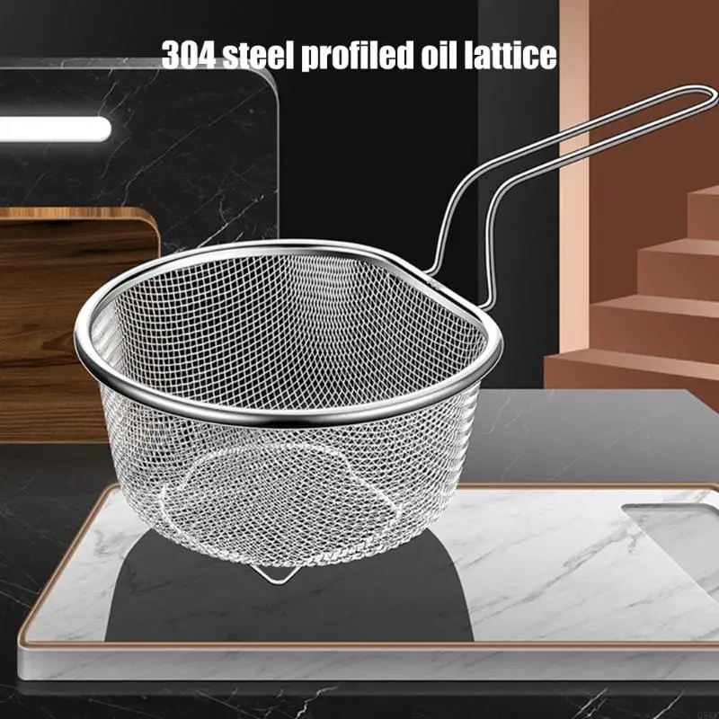 304Stainless Steel Kitchen Colander Easy Cleaning Strainer Cooking Tool for Stability During Preparation Cooking Q5WC
