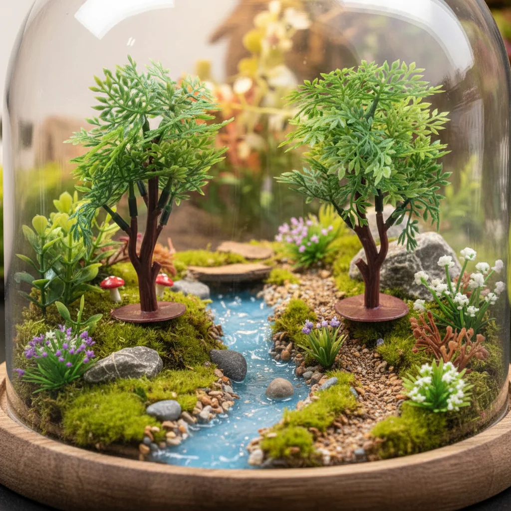 

Decoration Handicraft Miniature Figurines Sand Table Trees Flower Pot Ornaments Artificial Tree Model Ornament Tree Fake Tree