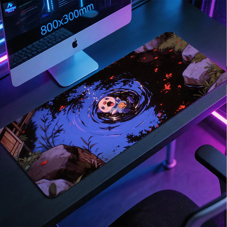 Japanese Anime Otter Mouse Pad Large Gaming Mat