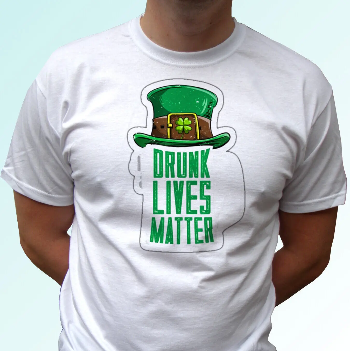 

Ireland St Patricks Day t shirt funny drunk lives matter top party pub joke gift