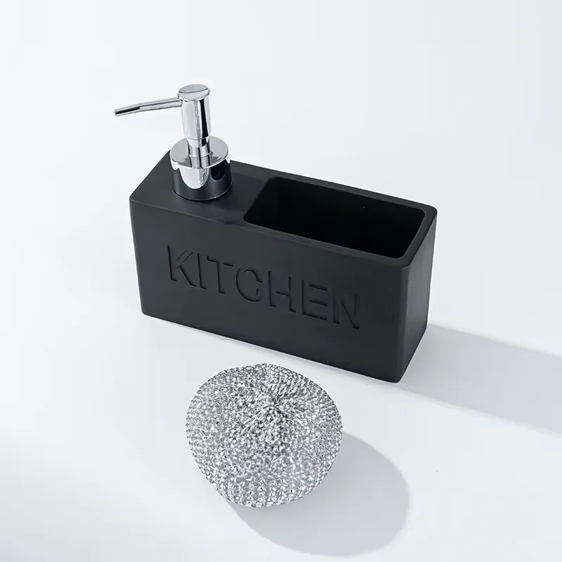 Modern kitchen accessories Soap Dispenser Set Liquid hand soap dispenser pump bottle brushes Holds and Stores Sponges Scrubbers