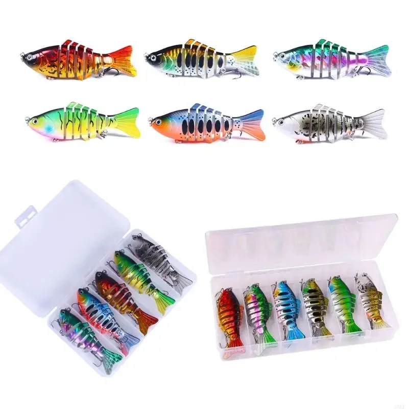 15.6g Swimbaits متعددة الساحة 10 سم إغراء الصيد 7 قطاع الطعوم الاصطناعية الصلبة السحر