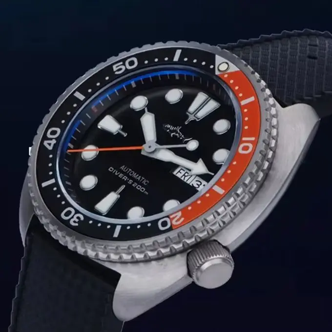 

Heimdallr Men Diver Watch 47.1mm Titanium Military Automatic Mechanical Wristwatch 20ATM Waterproof Luminous NH36 Ceramic Bezel