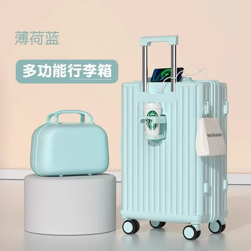 Gepäck-Koffer-Trolley-Box, 20 Zoll, 24 26 28, großes Fassungsvermögen, Mutter- und Kind-Koffer, Reise-Passwort-Box, langlebiger Kofferraum