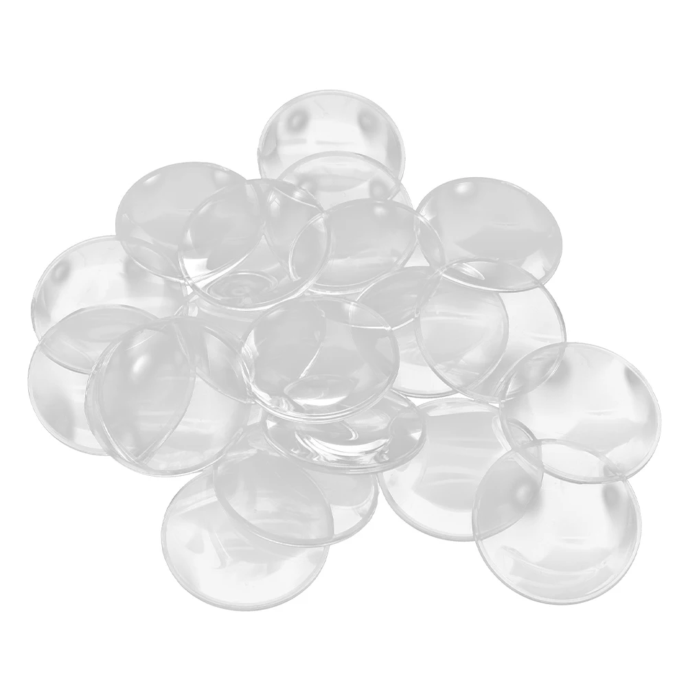 30Pcs Compact Optical Lens Set Good Magnifying Effect Practical for Physics Laboratory Aids Convex Lens