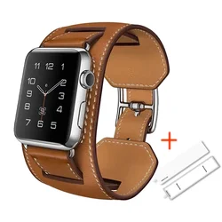 Strap for apple watch band 45mm 49mm 44mm 40mm 38MM 42mm Genuine leather bracelet watchband iwatch series 8 7 6 SE 5 4 3 Ultra