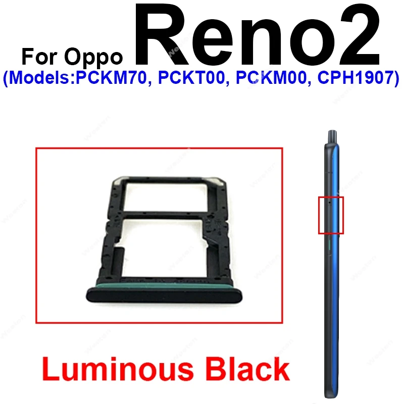 SIM Card Tray For OPPO Reno 2 Reno 2F Reno Z Reno 2Z SIM Card