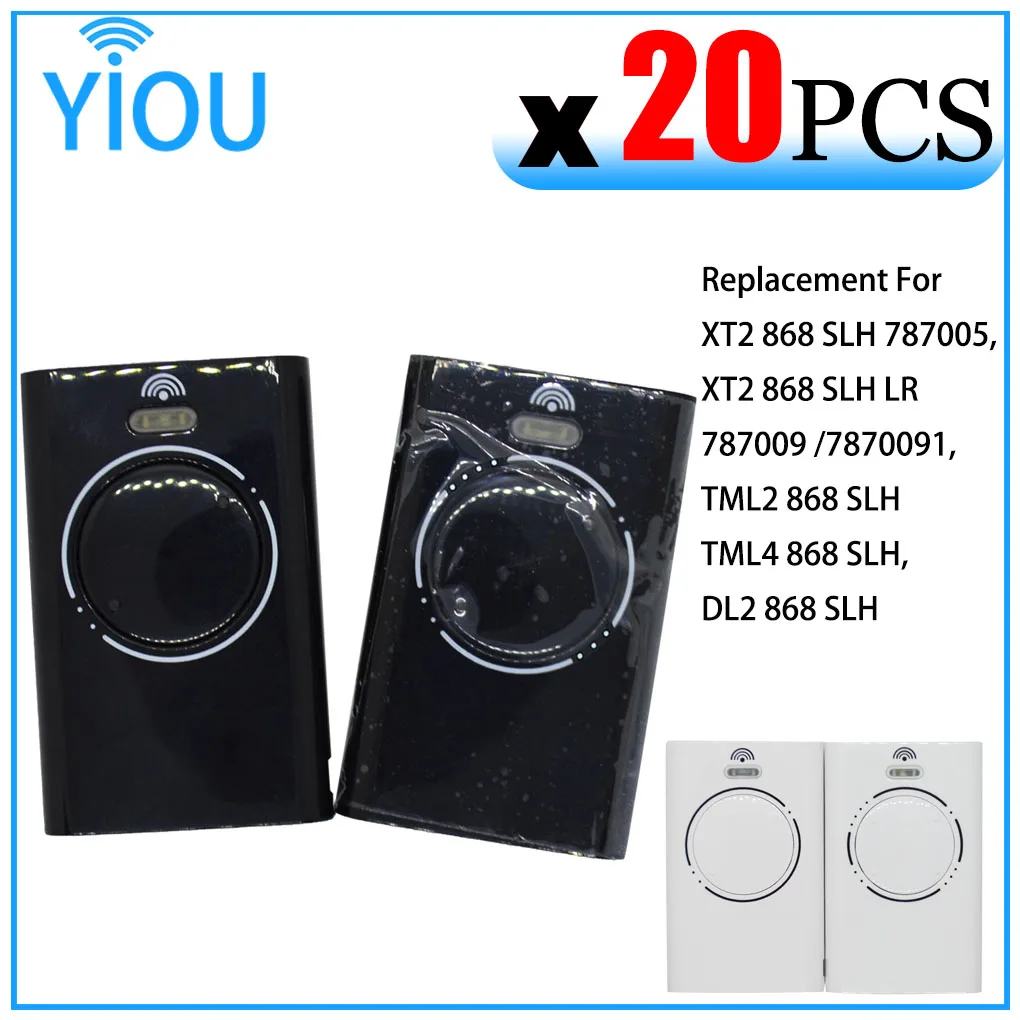

YIOU 20pcs YIOU XT2-XT4 868 SLH LR 787005 787006 787009 787010 7870091 7870101 TML2 TML4 with Frequency 868Mhz Garage Door