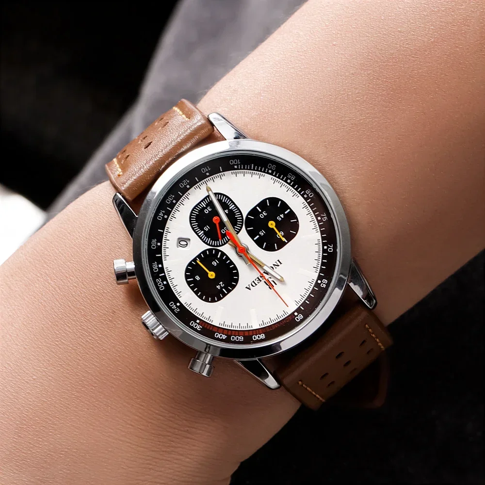 Men's Luxury Chronograph Quartz Watch, Multifunctional Design