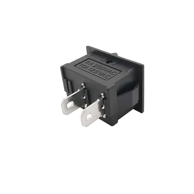 KCD-101 Rocker Switches 2 Pin SPST ON/OFF Boat Rocker Switch 2 Position 6A 250V 10A 125V AC Power Button Boat Type Switches