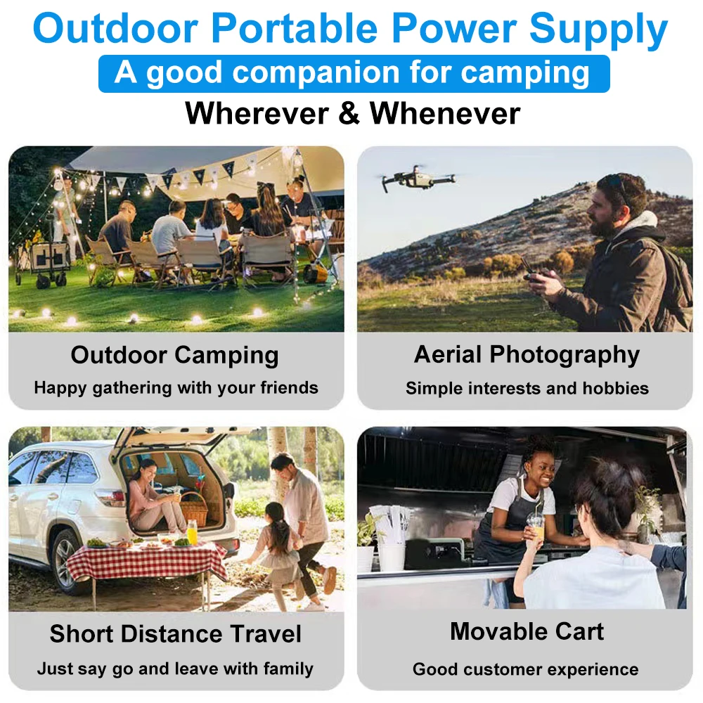 Portable power station Lithium Lifepo4 battery Inverter 220V 500W 50ah For Outdoor Camping available mobile 30AH 25AH