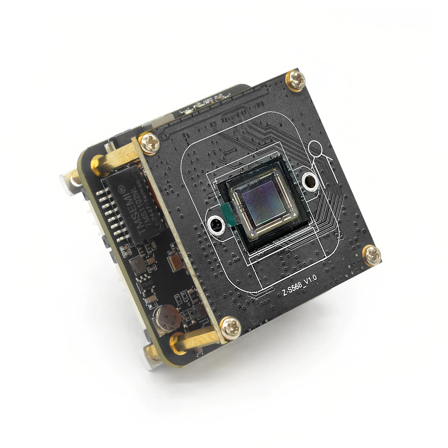 

5MP Global shutter module imx568 image sensor board with hisilicon DV500 AI chips,3.6-11mm motorized zoom lens optional