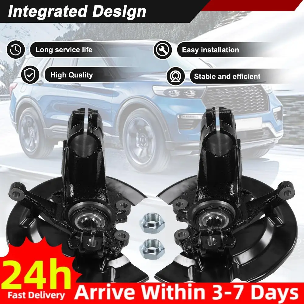 

2PCS Front Steering Knuckle Wheel Bearing Hub Assembly Fit for Ford Escape 2013-2019 Replace for GV6Z1104A CV6Z2K005C CV6Z3K186