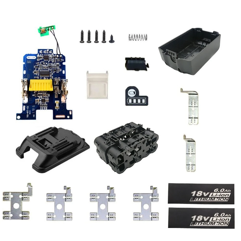 Placa de circuito de proteção de carregamento de caixa de plástico PCB para bateria de 18V BL1840 BL1850 BL1830 BL1860B 400