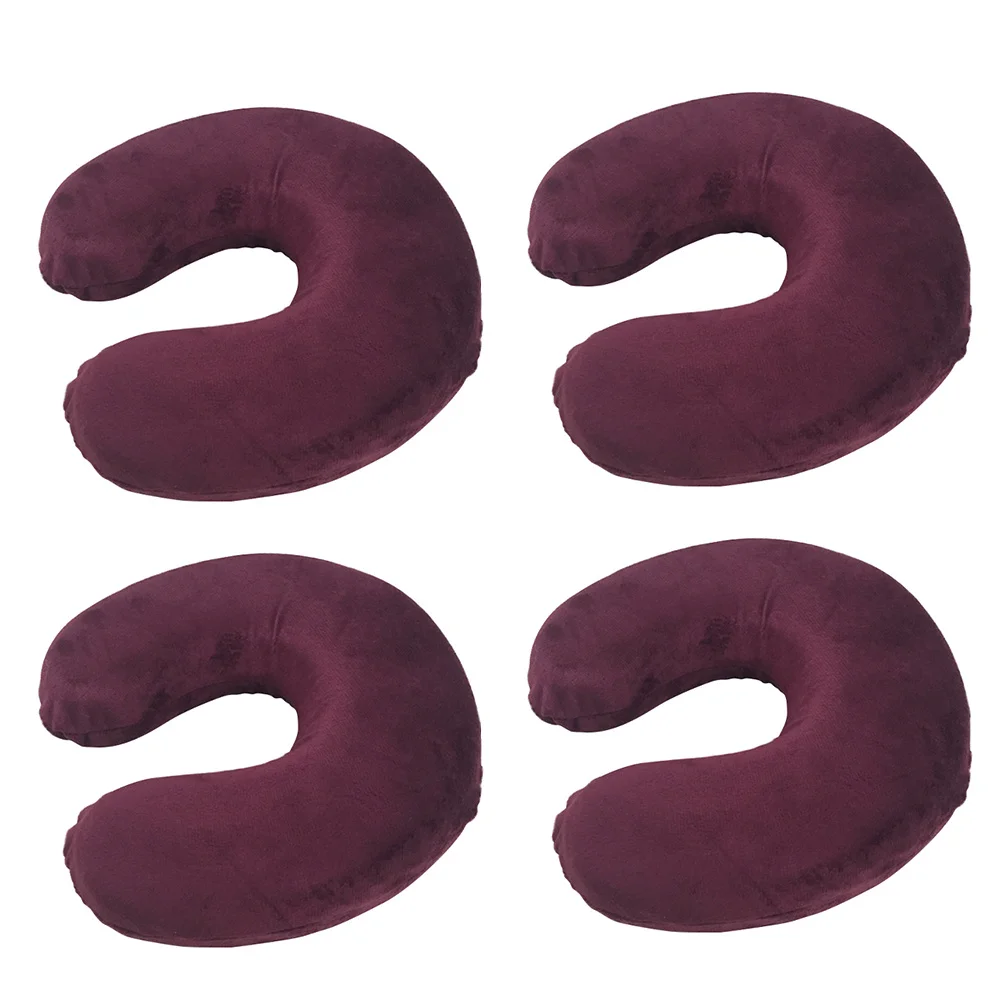 

Memory Foam U-Shaped Neck Pillow Wine Support Cushion Travel Car Home Office Cervical Vertebra Fatigue Relief Removable