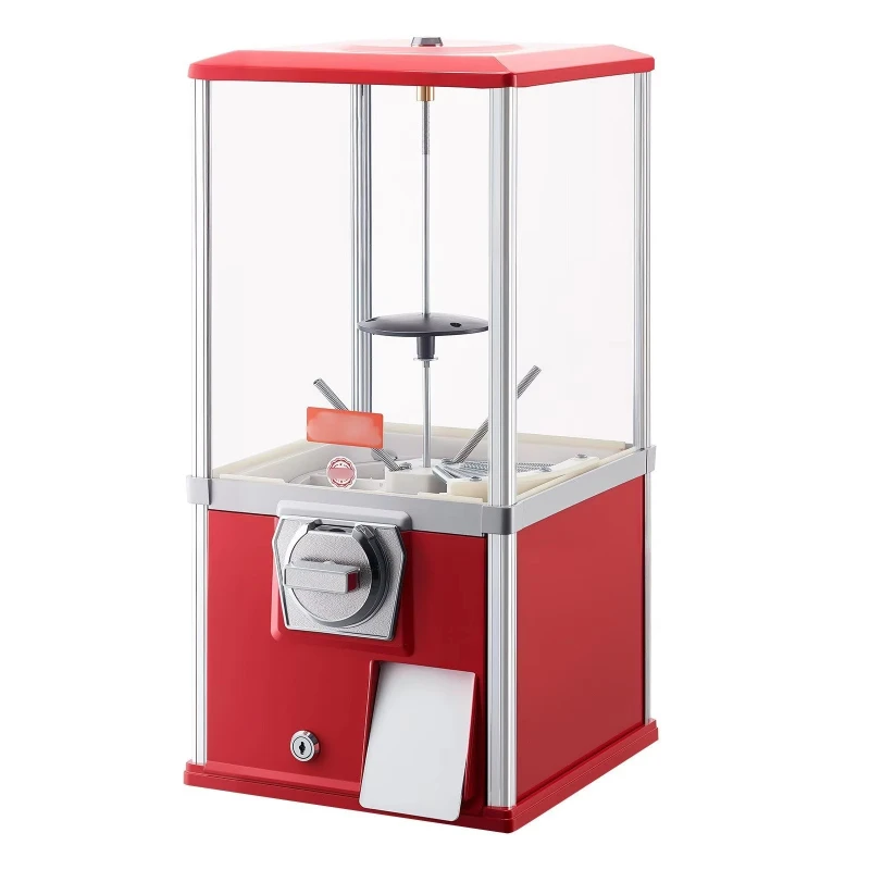 21-Inch gum vending machine, 25-cent candy vending machine