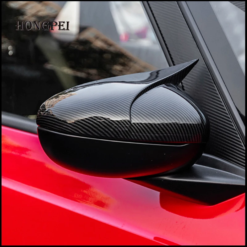 Car Accessories Rearview Mirror Cover Side Wing Rear View Mirror Covers Trim for Honda Fit Jazz GR 2020 2021 Auto Parts Styling