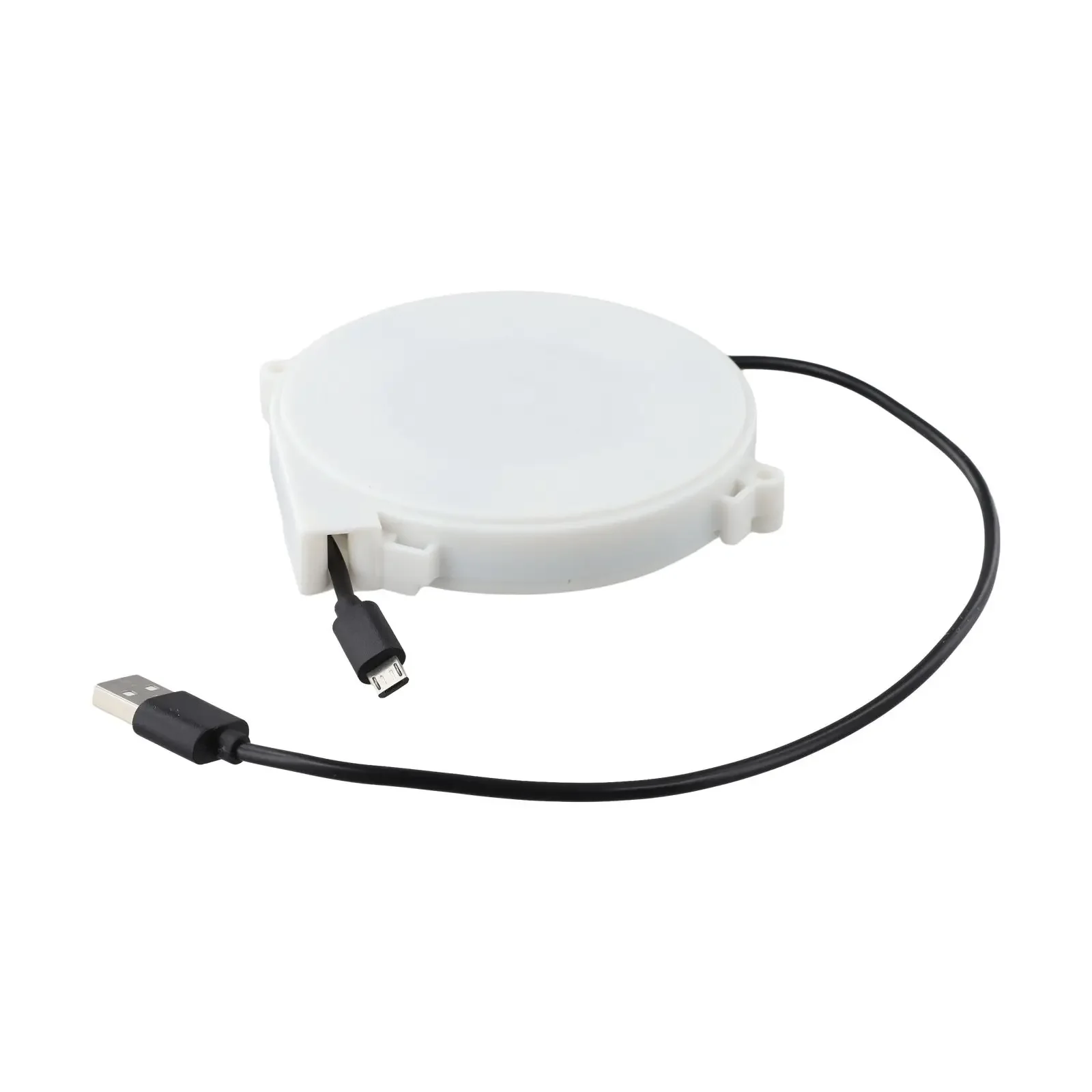 Power Cord Reel With Automatic Retract Function For Charging Devices 1.2m Or 3mLength Suited For Travel Home And Office Use