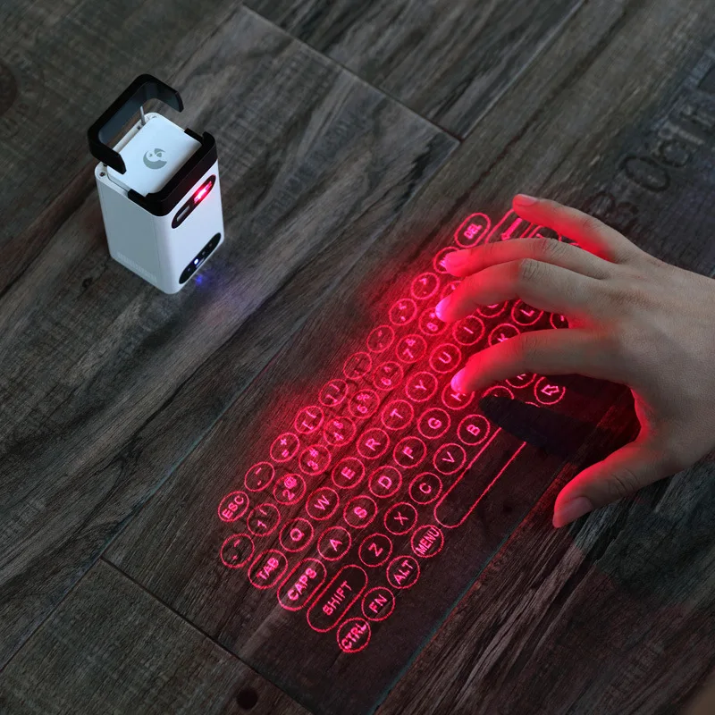 Mini Virtual Laser Keyboard Wireless Projection Touch Keyboard For Computer Phone Laptop With Mouse Function