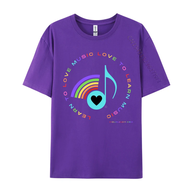 Learn To Love Music Love To Learn Music Design Printed On Tops & Tees for Men Cotton Top T-shirts Casual Tops Shirts Funny