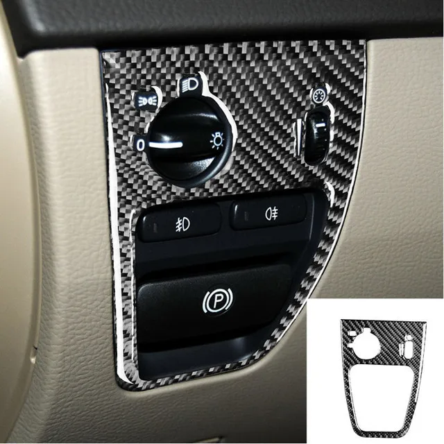 For Volvo XC90 03-14 Accessories Gear shift Air Conditioning Outlet CD Panel carbon fiber Trim Stickers interior modification