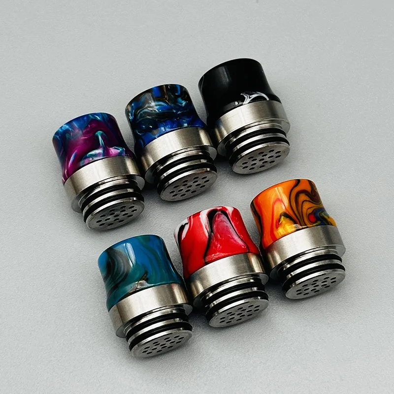 أطراف تنقيط vape 810 من راتينج الفولاذ المقاوم للصدأ مع شاشة مرشح علبة زيت مضاد للانفجار لملحقات Zeus rta Tank Atomizer E-cig #2