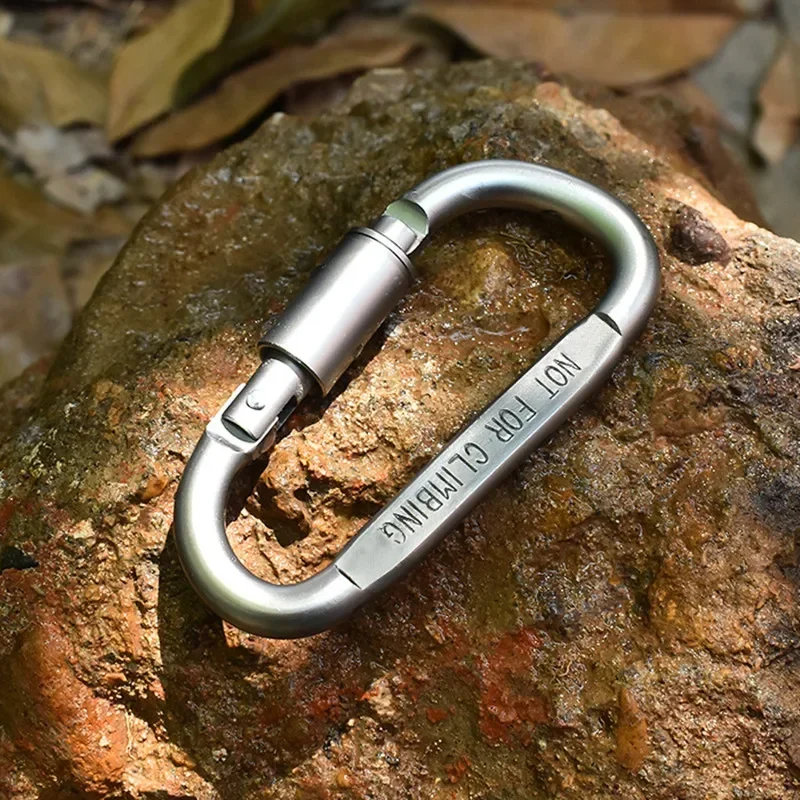 4-6PCS Karabiner Set Für Schlüssel Camping Überleben EDC Outdoor Schlüsselbund Clip Legierung Aluminium Taktische Karabiner Haken Karabiner