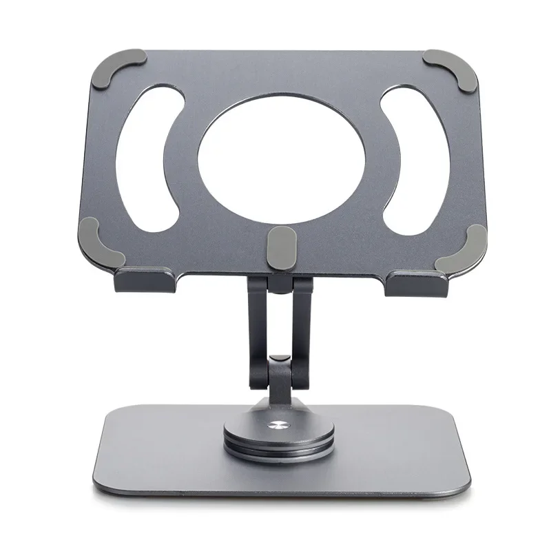 Desktop Aluminum Alloy Tablet Holder, Computer Bracket, 360 Degree Rotating, Lifting, Folding, Portable Pad