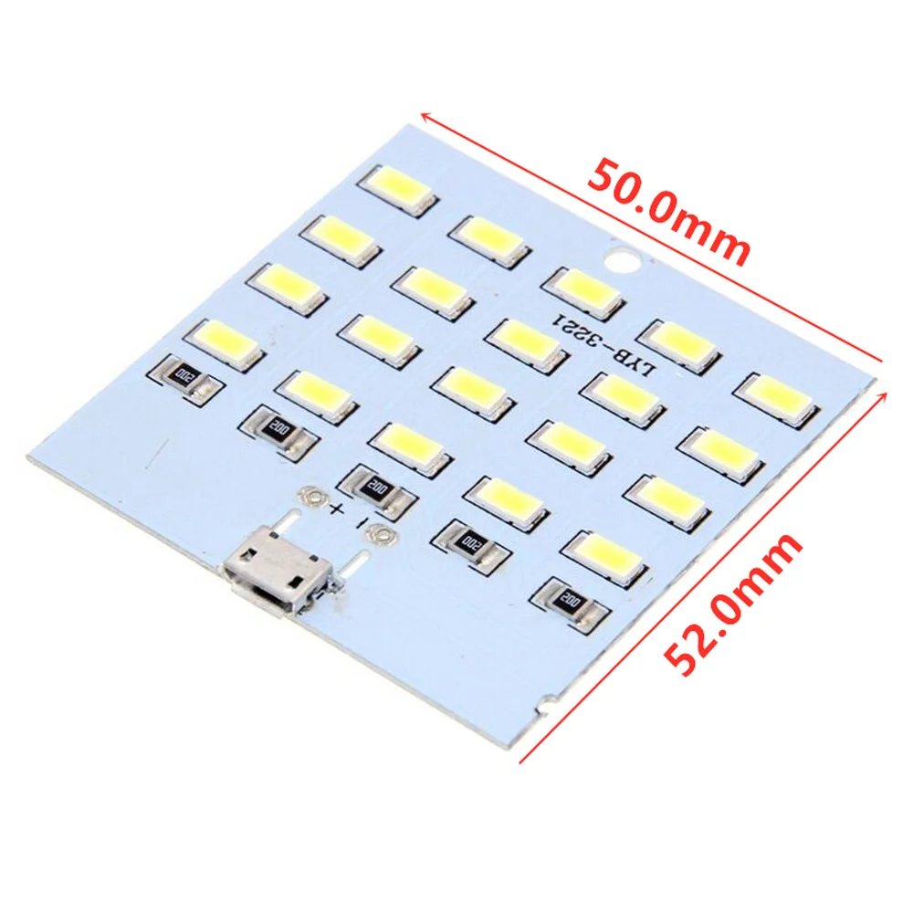 high quality 5730 smd 5V 430mA~470mA White  Mirco Usb 5730 LED lighting panel USB mobile light Emergency light  night light